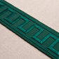 Purchase 70804 | Greek Key Embroidered Tape, Emerald - Schumacher Trim