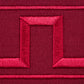 Purchase 70805 | Greek Key Embroidered Tape, Burgundy - Schumacher Trim