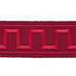 Purchase 70805 | Greek Key Embroidered Tape, Burgundy - Schumacher Trim