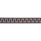 Purchase 70807 | Greek Key Embroidered Tape, Blue On Brown - Schumacher Trim