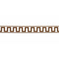 Purchase 70808 | Greek Key Embroidered Tape, Brown - Schumacher Trim