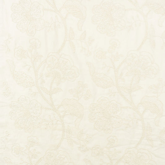 Purchase 70811 Full Bloom Embroidery Cream by Schumacher Fabric
