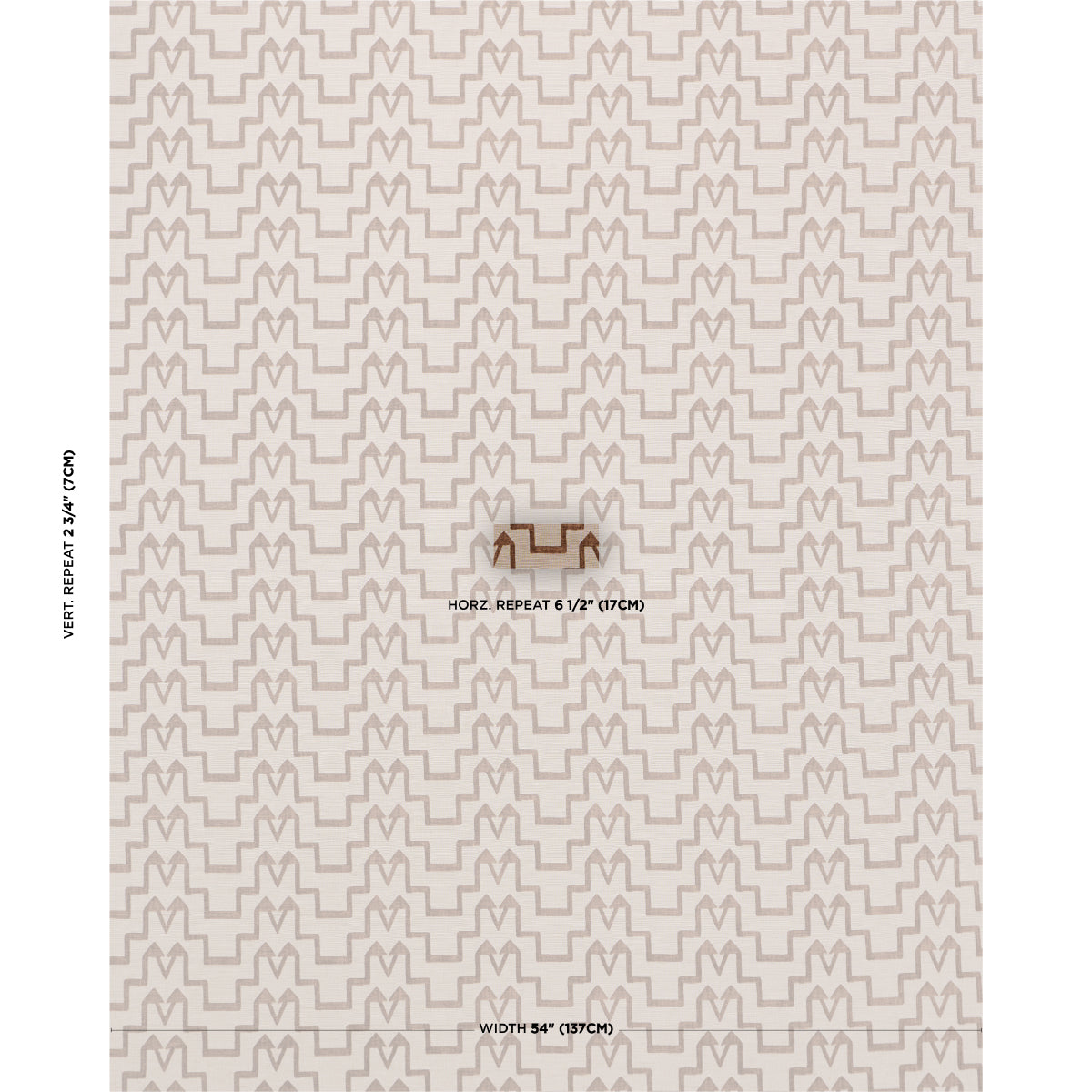 Purchase 71245 | Turkish Step, Biscuit - Schumacher Fabric