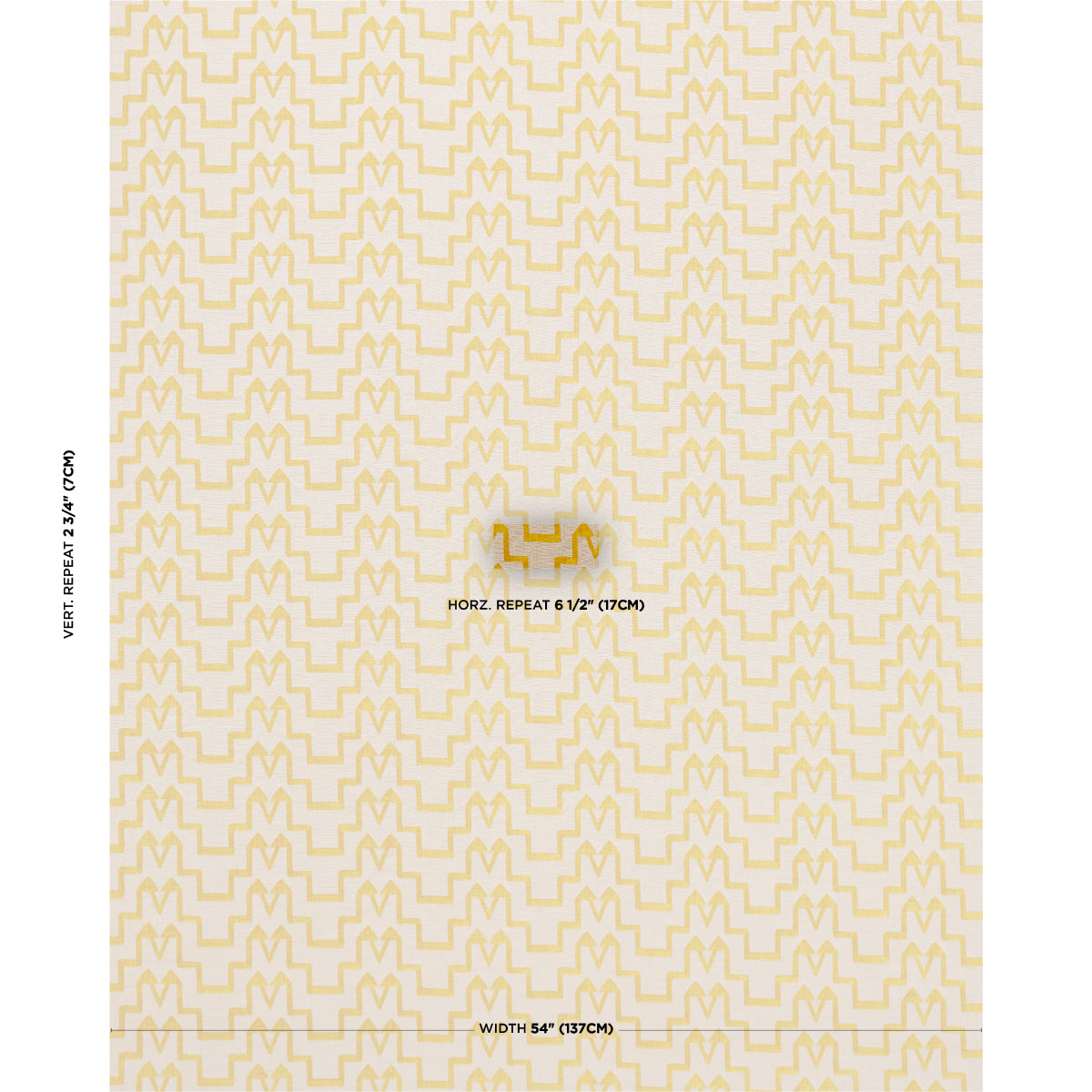 Purchase 71247 | Turkish Step, Mimosa Glow - Schumacher Fabric