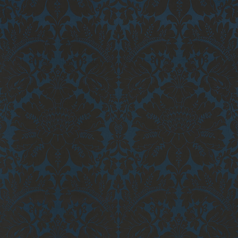 Find 71280 Maggiore Damasco Midnight by Schumacher Fabric