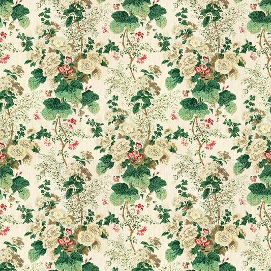 Find 7136.LJ Hollyhock Hdb White/Brown multipurpose lee jofa fabric Fabric