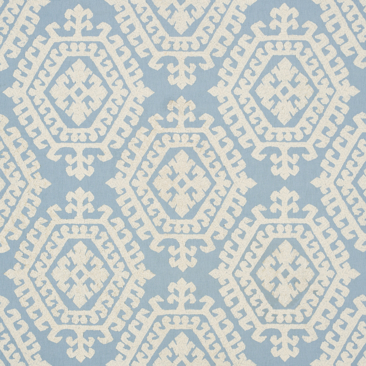 View 71945 Omar Embroidery Sky by Schumacher Fabric