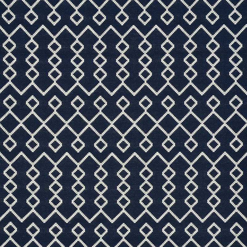 Shop 72110 Bricolette Navy by Schumacher Fabric