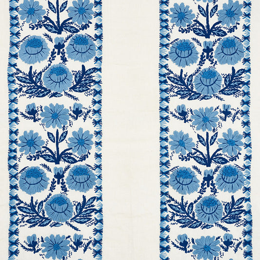 Select 72330 Marguerite Embroidery Sky by Schumacher Fabric