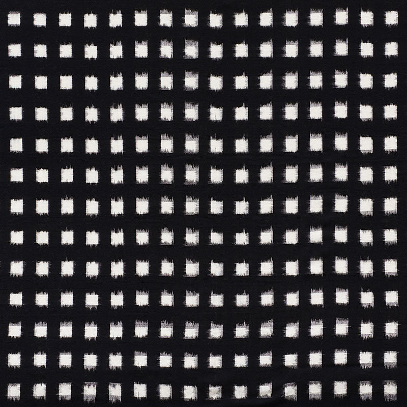 Looking 72351 Heiho Ikat Black by Schumacher Fabric