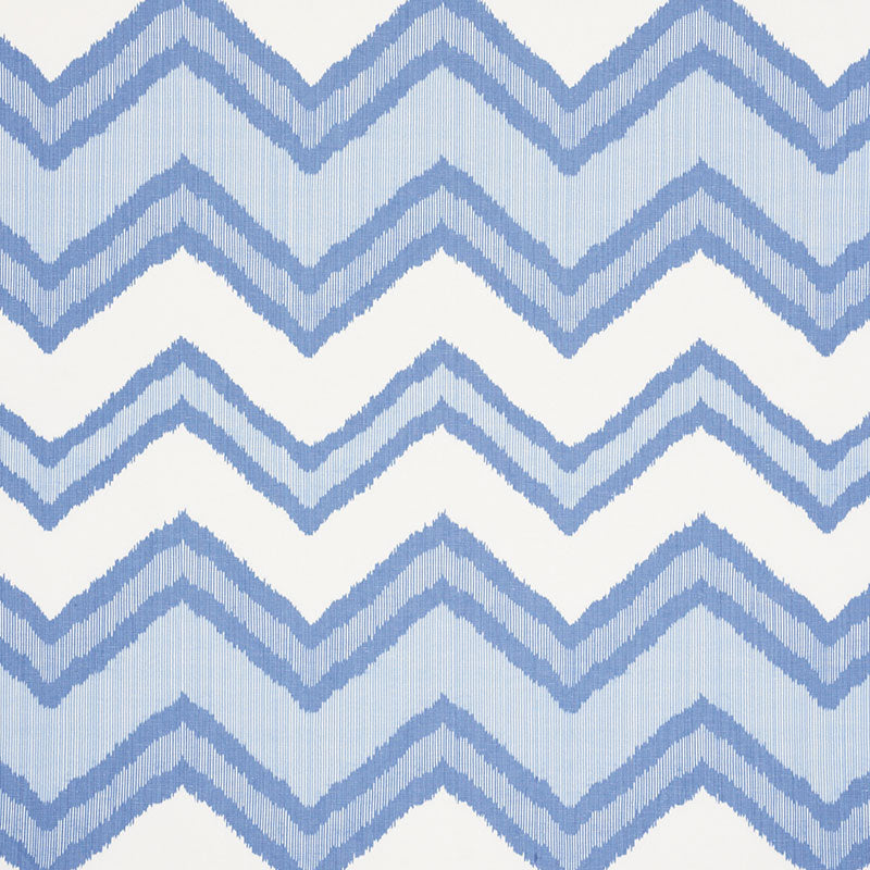 Acquire 72630 Chevron Ikat Blue by Schumacher Fabric