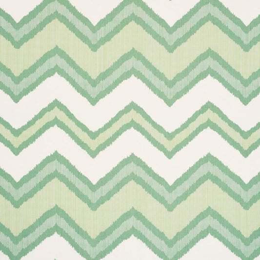 Purchase 72631 Chevron Ikat Green by Schumacher Fabric