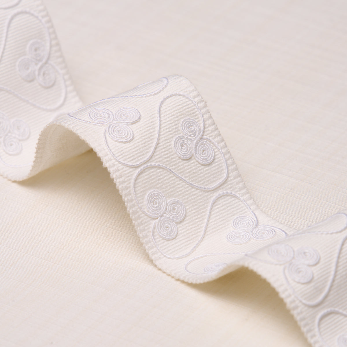 Purchase 72747 | Coquette Tape, White - Schumacher Trim