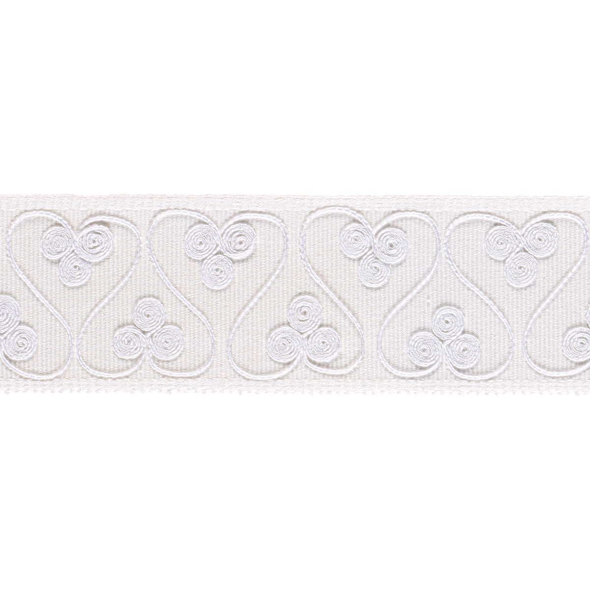 Purchase 72747 | Coquette Tape, White - Schumacher Trim