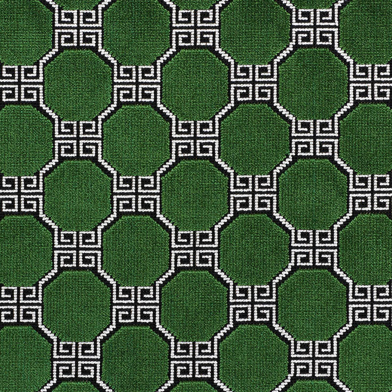 Looking 72792 Octavia Velvet Emerald by Schumacher Fabric