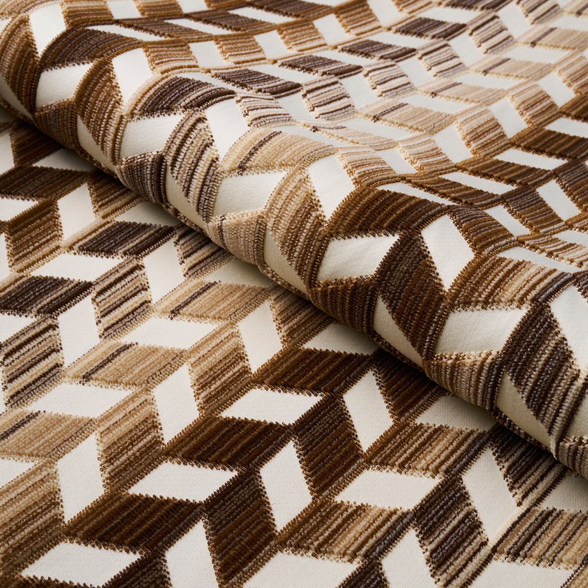 Purchase 72816 Chevron Strié Velvet, Gold by Schumacher Fabric