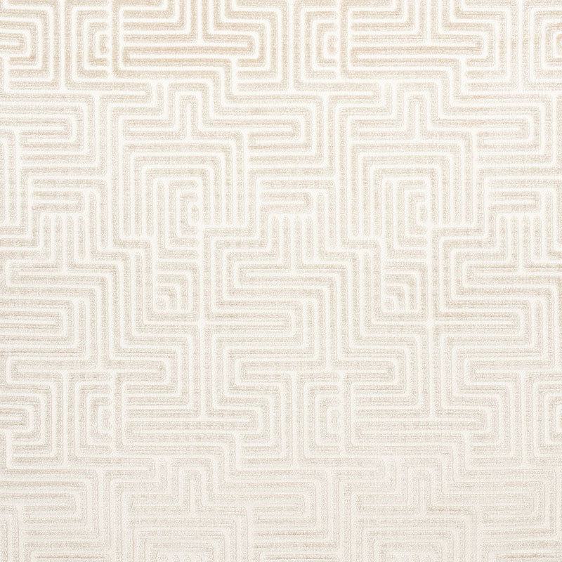 Looking 72950 Lisboa Velvet Pearl by Schumacher Fabric