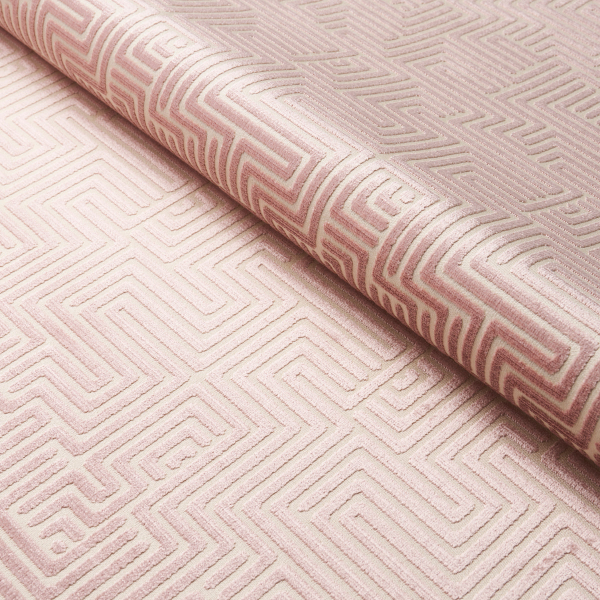 Purchase 72956 Lisboa Velvet, Mauve by Schumacher Fabric