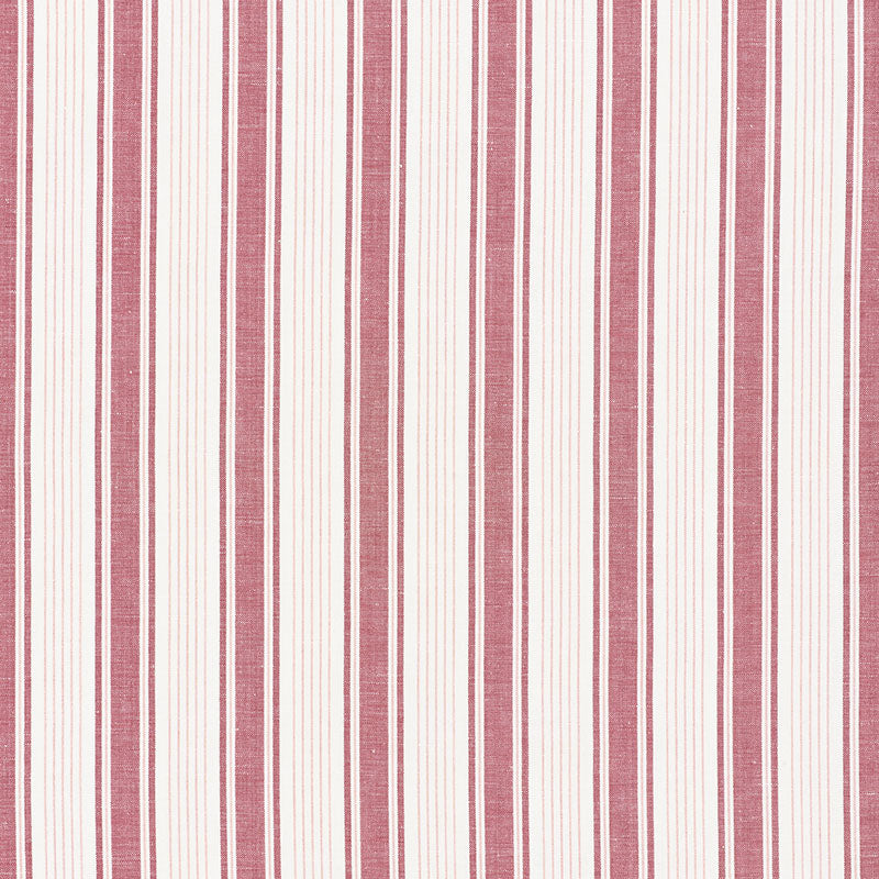 Shop 73004 Ojai Stripe Red by Schumacher Fabric