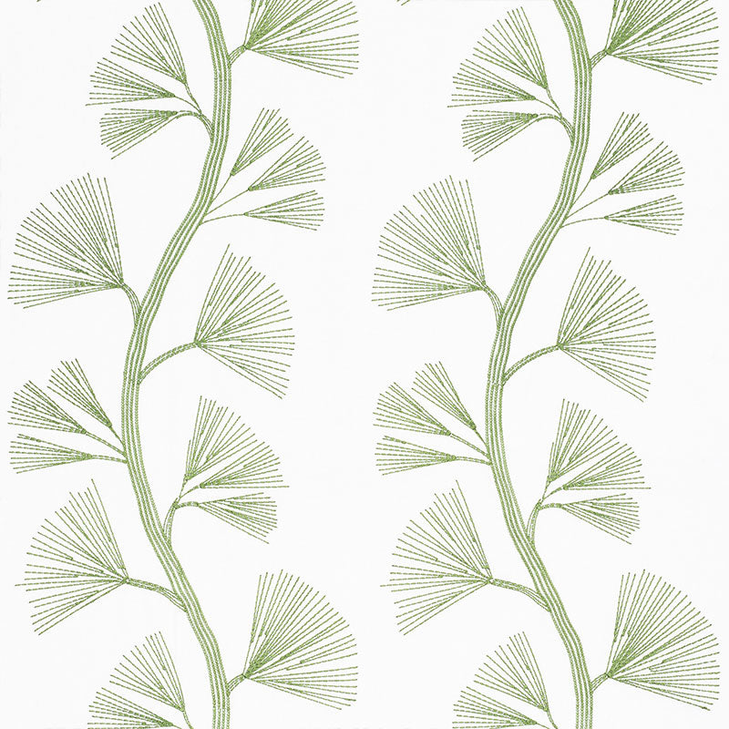 Order 73080 Ginkgo Embroidery Leaf by Schumacher Fabric