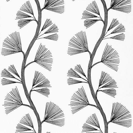 Find 73082 Ginkgo Embroidery Jet by Schumacher Fabric