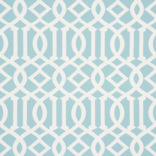Search 73161 Imperial Trellis Indoor/Outdoor Aqua by Schumacher Fabric