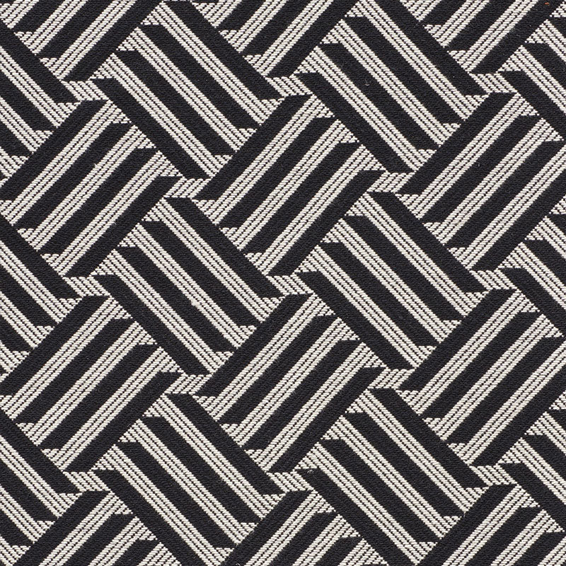 Purchase 73451 Cross Hatch Black by Schumacher Fabric