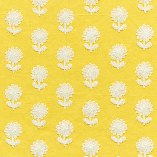 Find 73480 Paley Embroidery Yellow by Schumacher Fabric