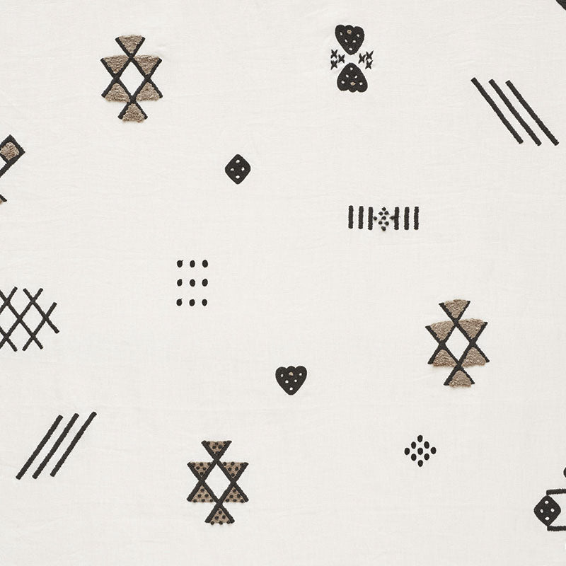 Order 73670 Samsun Embroidery Carbon by Schumacher Fabric