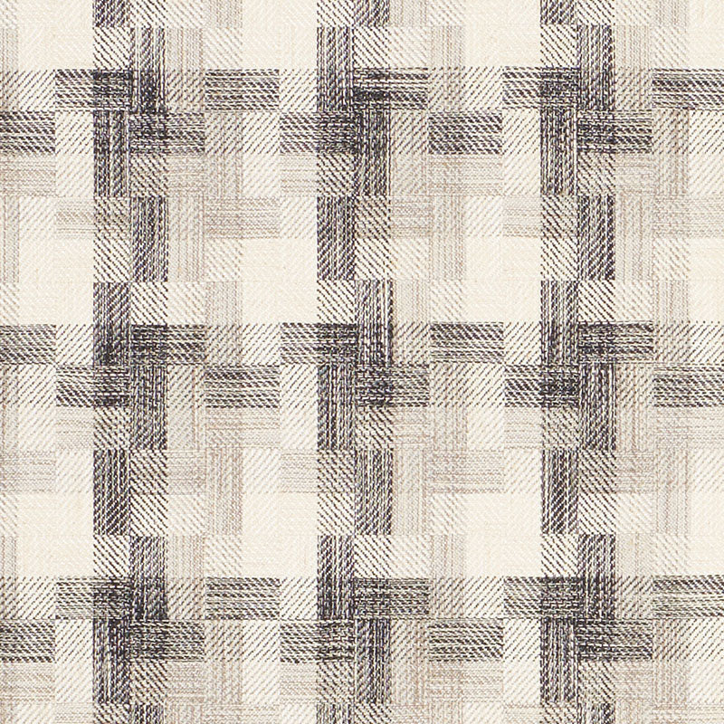 Looking 73741 Boro Plaid Charcoal by Schumacher Fabric