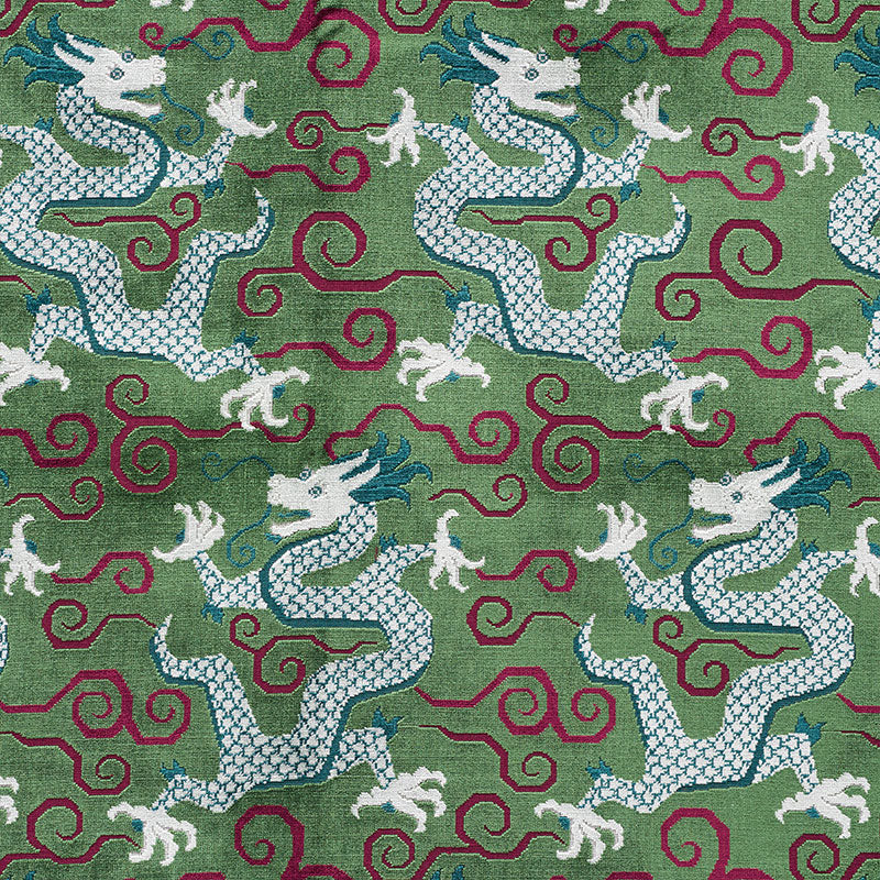 Shop 73971 Bixi Velvet Emerald by Schumacher Fabric
