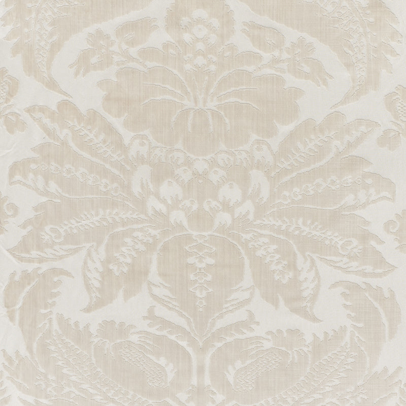 Save 73981 Pavia Silk Velvet Platinum by Schumacher Fabric