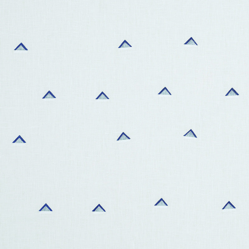 Purchase 74021 Overlapping Triangles Navy and White by Schumacher Fabric