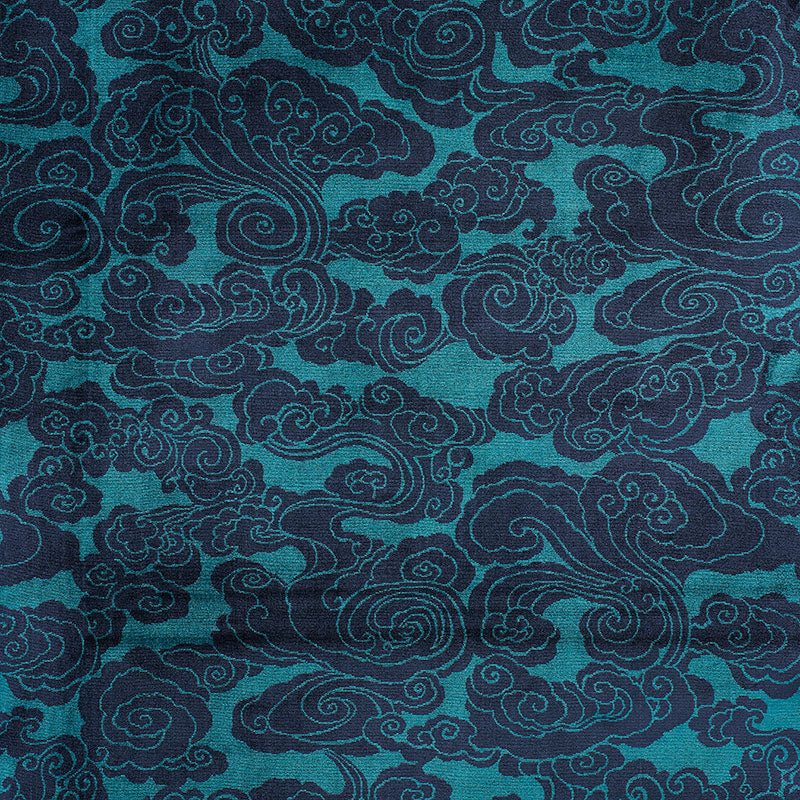 Order 74061 Sozan Velvet Peacock by Schumacher Fabric