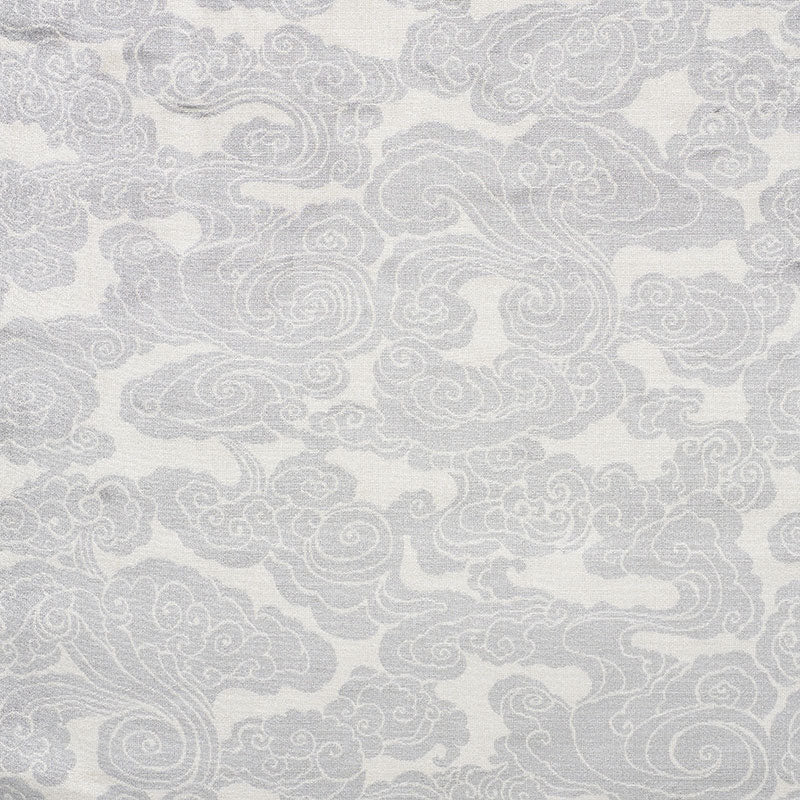 Looking 74062 Sozan Velvet Platinum by Schumacher Fabric