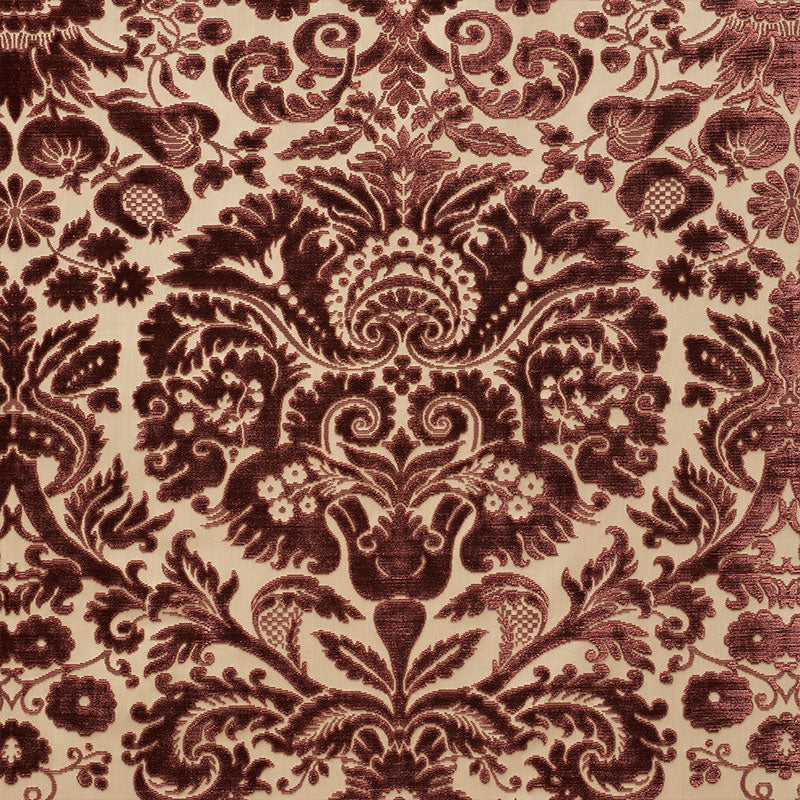 View 74072 Morimont Velvet Rosewood by Schumacher Fabric
