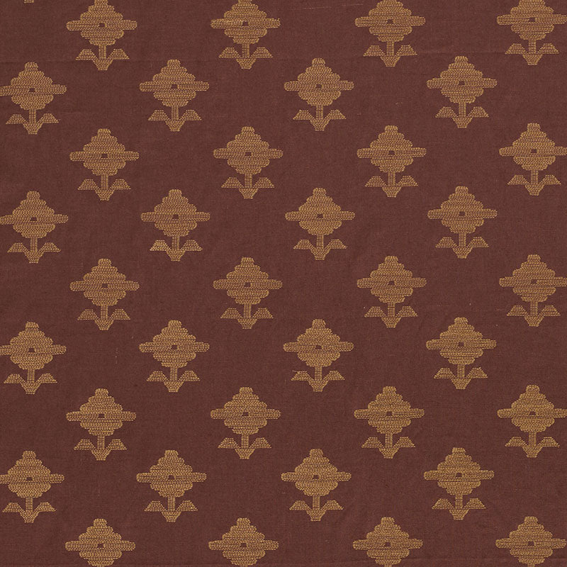 Shop 74162 Rubia Embroidery Umber by Schumacher Fabric
