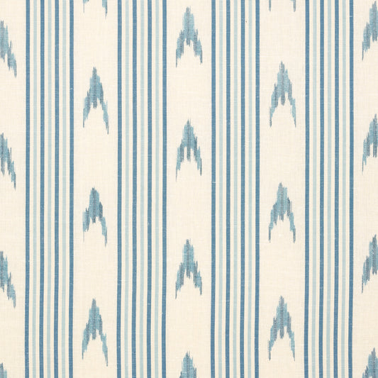 Purchase 74223 Santa Barbara Ikat, China Blue by Schumacher Fabric