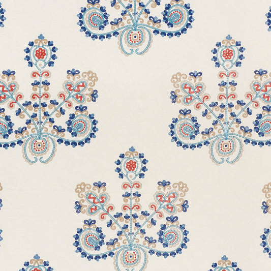 Shop 74450 Estrella Indigo Spice by Schumacher Fabric
