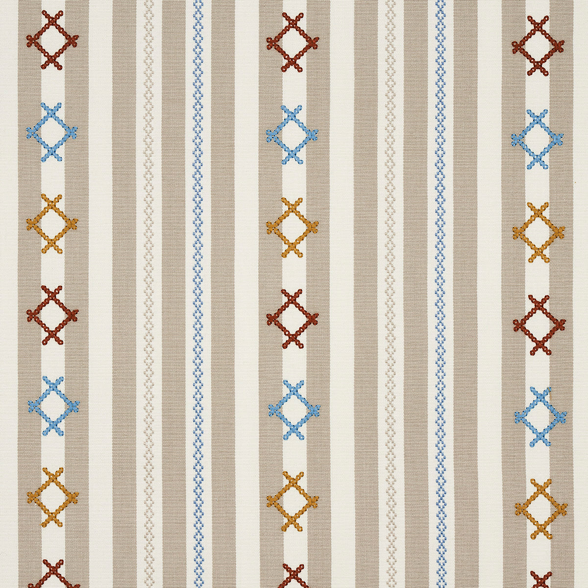 Purchase 74463 Rhodes Stripe, Neutral by Schumacher Fabric