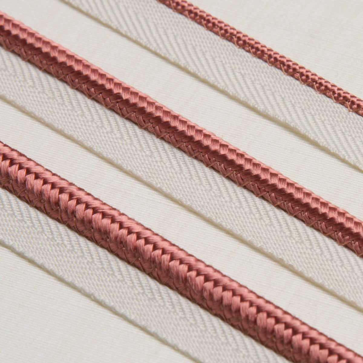 Purchase 74537 | Gustave Silk Lip Cord Narrow, Coral - Schumacher Trim