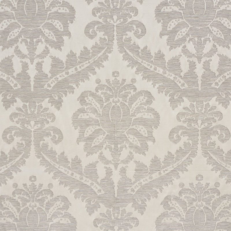 Select 75150 Crawford Damask Platinum by Schumacher Fabric