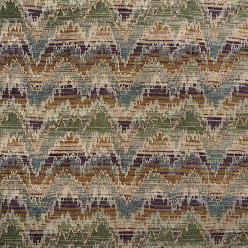 Looking 75170 Carpenter Flamestitch Moss by Schumacher Fabric