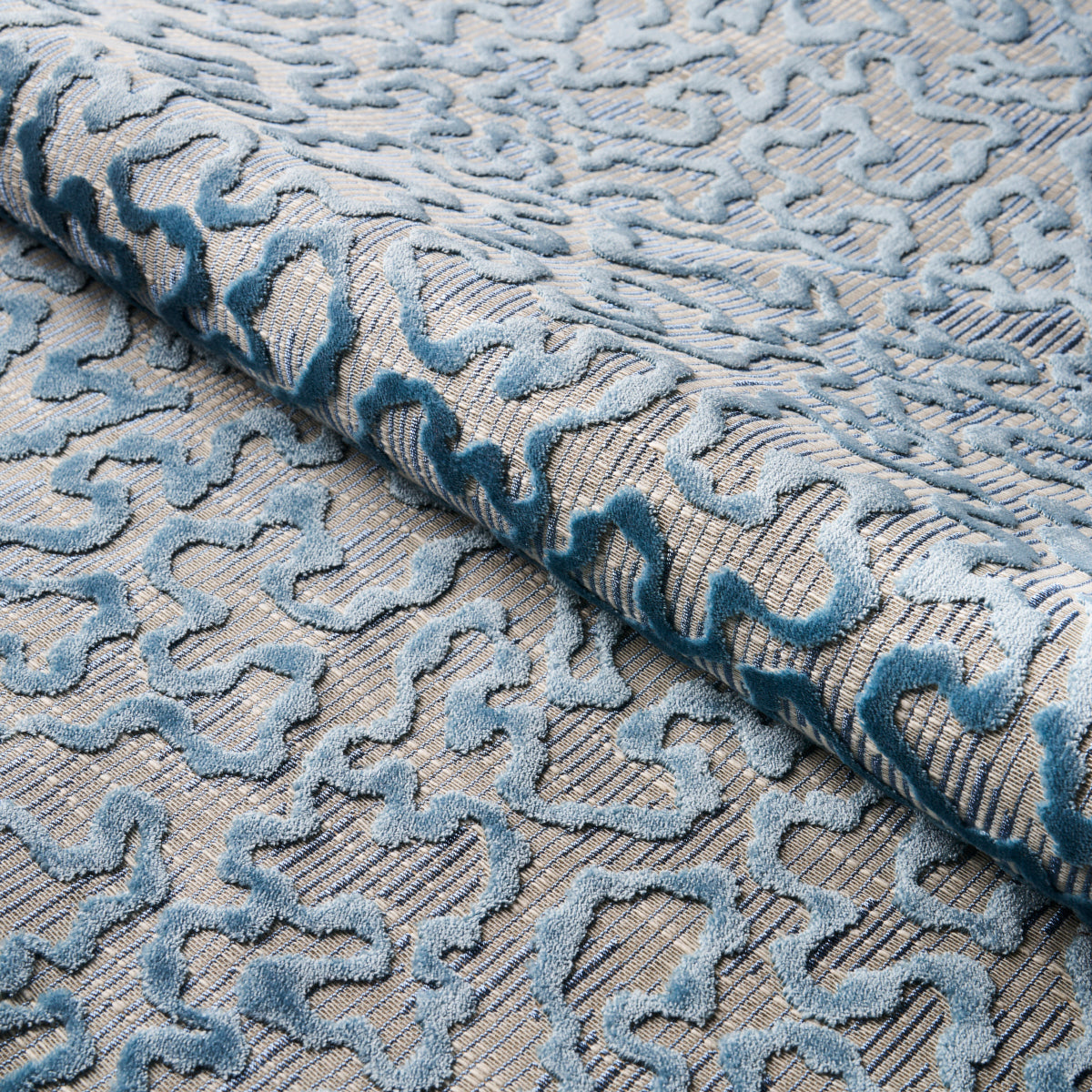 Purchase 75223 Janis Velvet, Moonstone by Schumacher Fabric