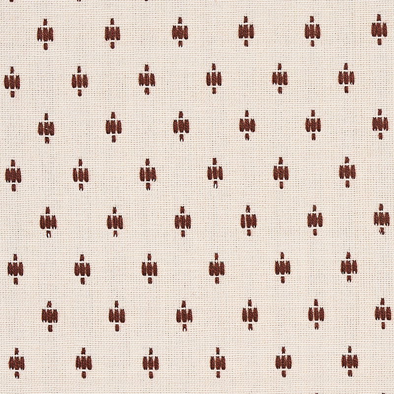 View 75533 Barlow Light Brown On Ivory by Schumacher Fabric