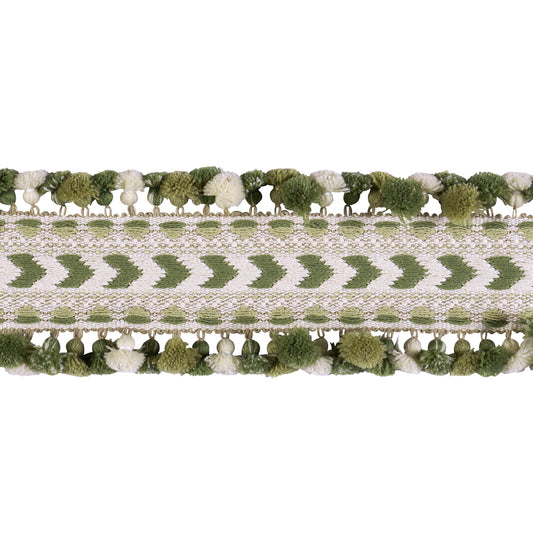 Purchase 75656 | Maracana Pom Tape, Green - Schumacher Trim