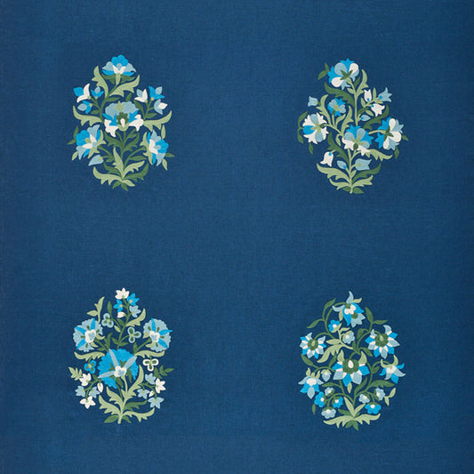 Acquire 75740 Antalya Medallion Embroidery Aegean by Schumacher Fabric