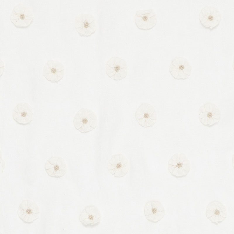 Shop 75750 Button Flower Sheer Ivory by Schumacher Fabric