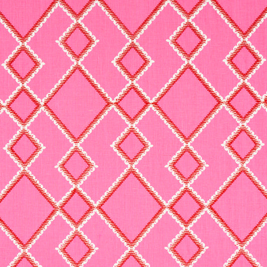 Select 75890 Branson Embroidery Pink by Schumacher Fabric