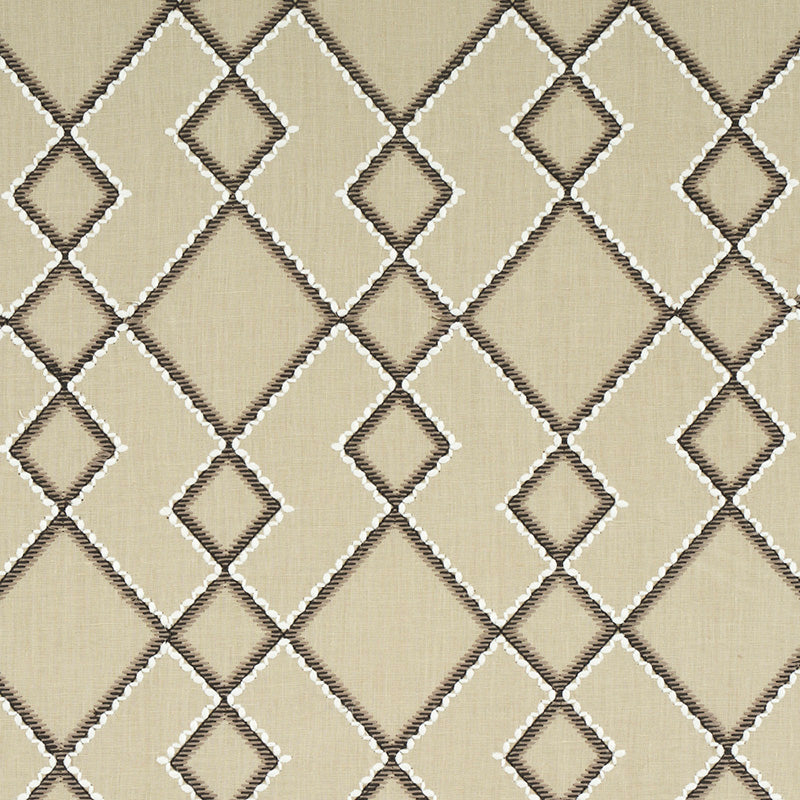 Purchase 75892 Branson Embroidery Taupe by Schumacher Fabric